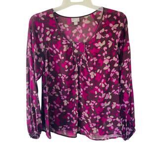 J. Jill SILK Size M Babydoll blouse
